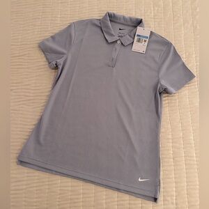 Gray or periwinkle golf shirt by Nike